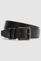 Reiss Black Ablemarle Leather Belt