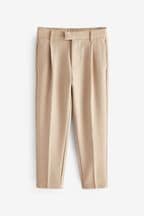 Neutral Pleat Front Trousers (3-16yrs)