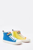 Little Bird by Jools Oliver Multi Older Canvas High Top Trainer