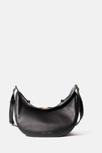 Jigsaw Black Melbury Soft Leather Bag