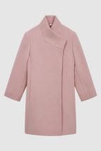 Reiss Pink Kia 9-12 yrs Wool Blend Coat