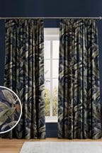 Graham & Brown Midnight Blue Borneo Made to Measure Curtains
