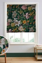 Graham & Brown Emerald Green Glasshouse Flora Made to Measure Roman 100% Cotton Blind