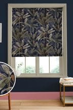 Graham & Brown Midnight Blue Borneo Made to Measure Roman Blinds