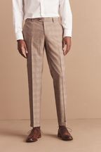 Skinny Fit Check Suit: Trousers