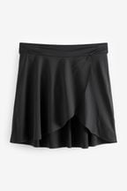 Black Long Swim Skirt Bikini Bottoms