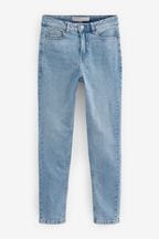 Mid Blue Comfort Stretch Mom Jeans