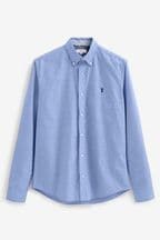 Light Blue Regular Fit Long Sleeve Oxford Shirt