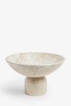 Marble Effect Resin Sculptural Bowl