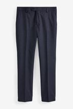 Slim Fit Signature Marzotto Italian Fabric Textured Suit Trousers