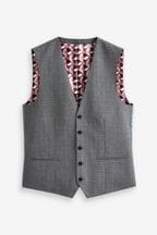 Grey Signature British Fabric Textured Suit Waistcoat