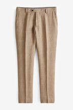 Stone Natural Signature Italian Linen Slim Fit Suit: Trousers