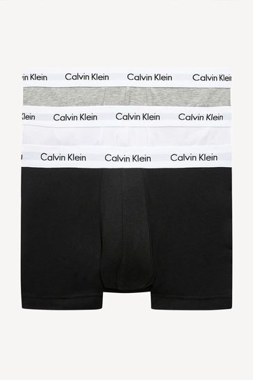 Calvin klein black trunks 3 pack shop