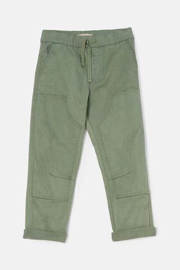 Angel & Rocket Green Jace Stitch Detail Washed Trousers