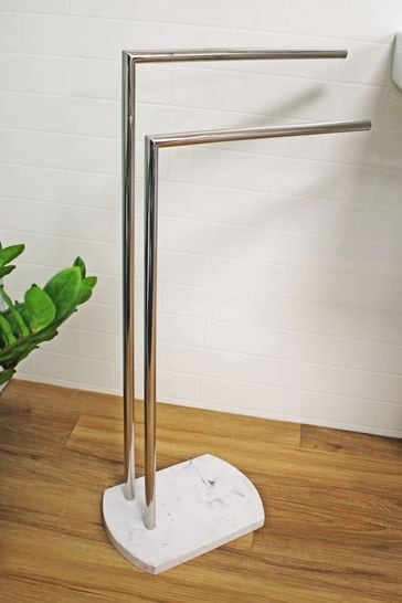 Showerdrape Grey Octavia Freestanding Towel Stand