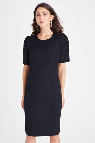 black fitted dress uk