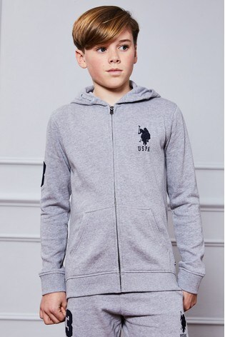 us polo assn zip hoodie