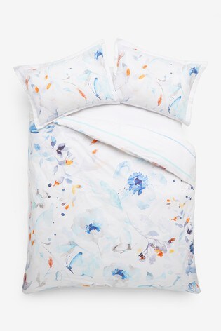 Buy Tencel Watercolour Butterfly Duvet Cover And Pillowcase Set