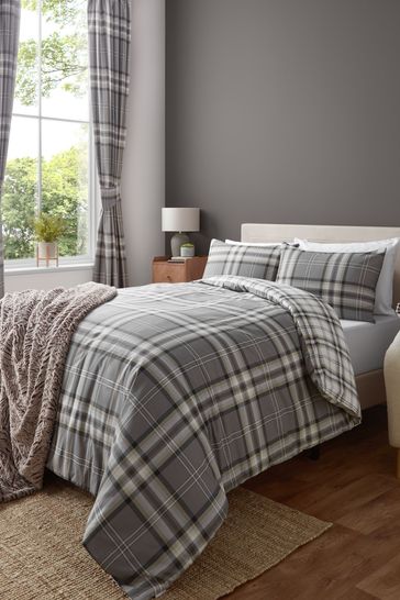 Buy Kelso Check Easy Care Duvet Cover And Pillowcase Set By