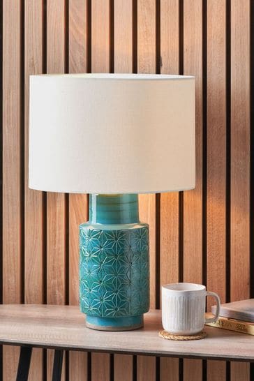 teal table lamps uk