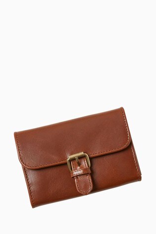 fat face leather purse