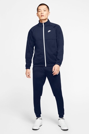 mens grey nike poly tracksuit