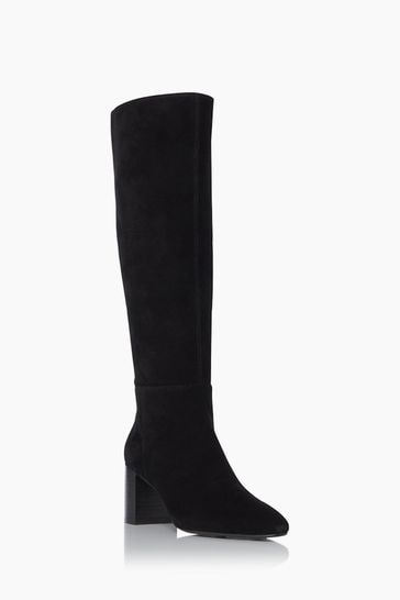 dune black suede boots