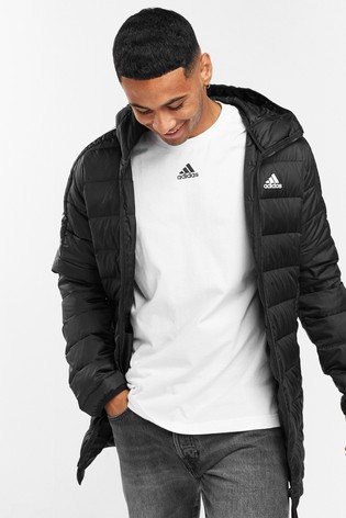 adidas 3 stripe down jacket