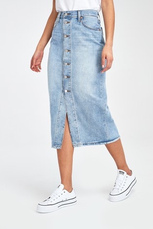 levi's jean skirts