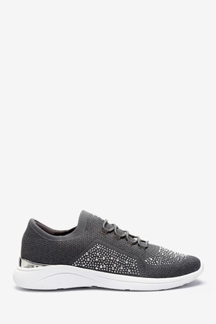 Buy Dune London Grey Easy Lace-Up 