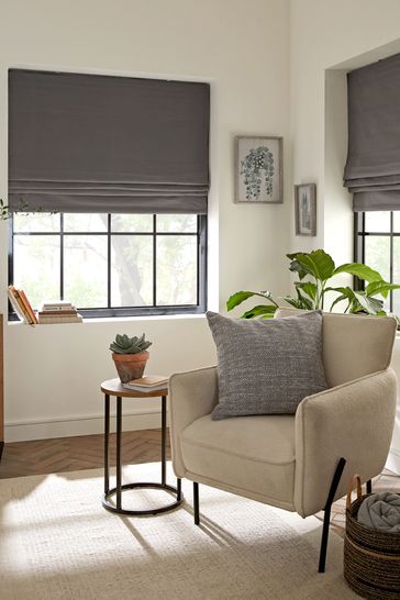 Buy Cotton Blackout Roman Blind From The Next Uk Online Shop