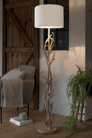 stag antler table lamp
