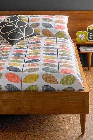 Buy Orla Kiely Scribble Stem Floral Cotton Duvet Cover From The