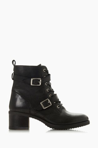 dune black suede ankle boots