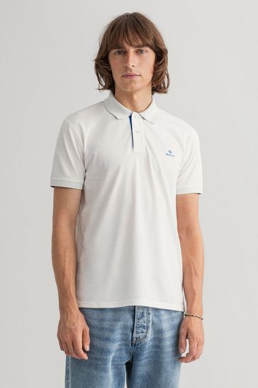 gant white polo