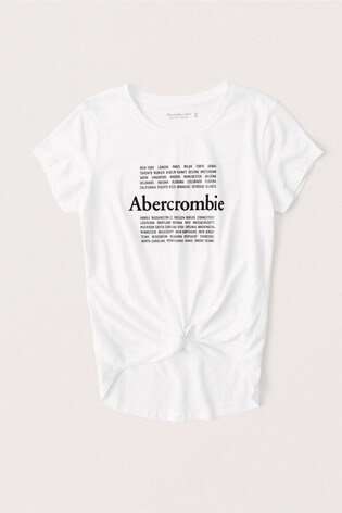 white abercrombie shirt
