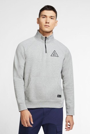 Nike Grey Liverpool Fleece Half Zip Top 