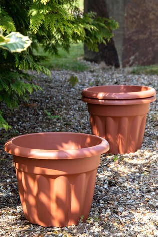 Buy Set Of 3 Vista 33cm Round Garden Planters By Wham From The Next Uk Online Shop