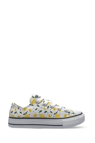 Buy Converse Lemon Print Youth Trainers from the Next UK online shop