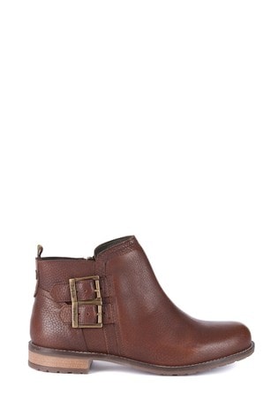 Barbour® Brown Sarah Low Buckle Boots 