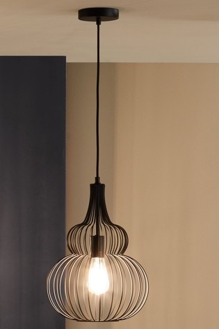 Pacific Asilah Wire Ceiling Pendant Light From The Next Uk - Ceiling Pendant Chandelier Black