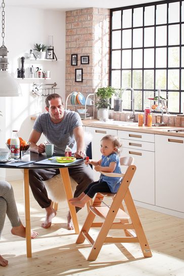 hauck alpha  wooden highchair