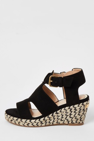 black wedge heels uk