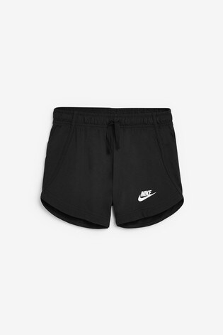 black nike jersey shorts