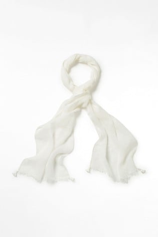 white linen scarf uk