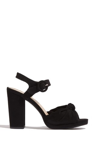black platform heels uk