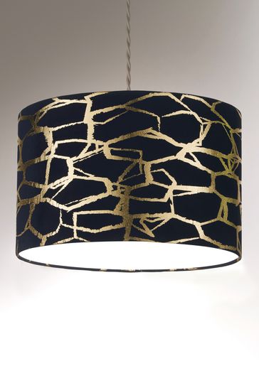 navy and gold ceiling light