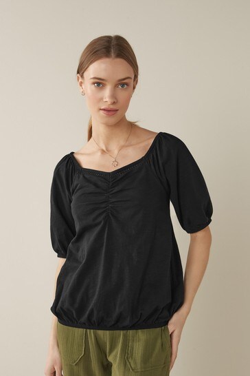 Buy Bubble Hem T-Shirt from the Next UK