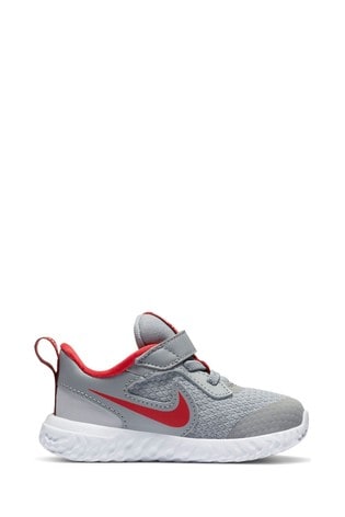 Buy Nike Run Grey/Red Revolution 5 