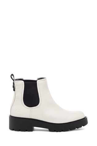 White Markstrum Heavy Duty Ankle Boots 